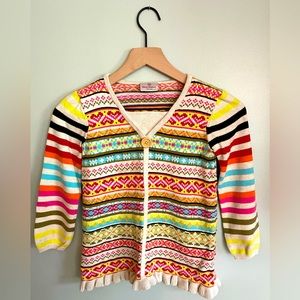 Adorable Hanna Andersson 120 cm, girls 6-7, multicolor fair isle sweater